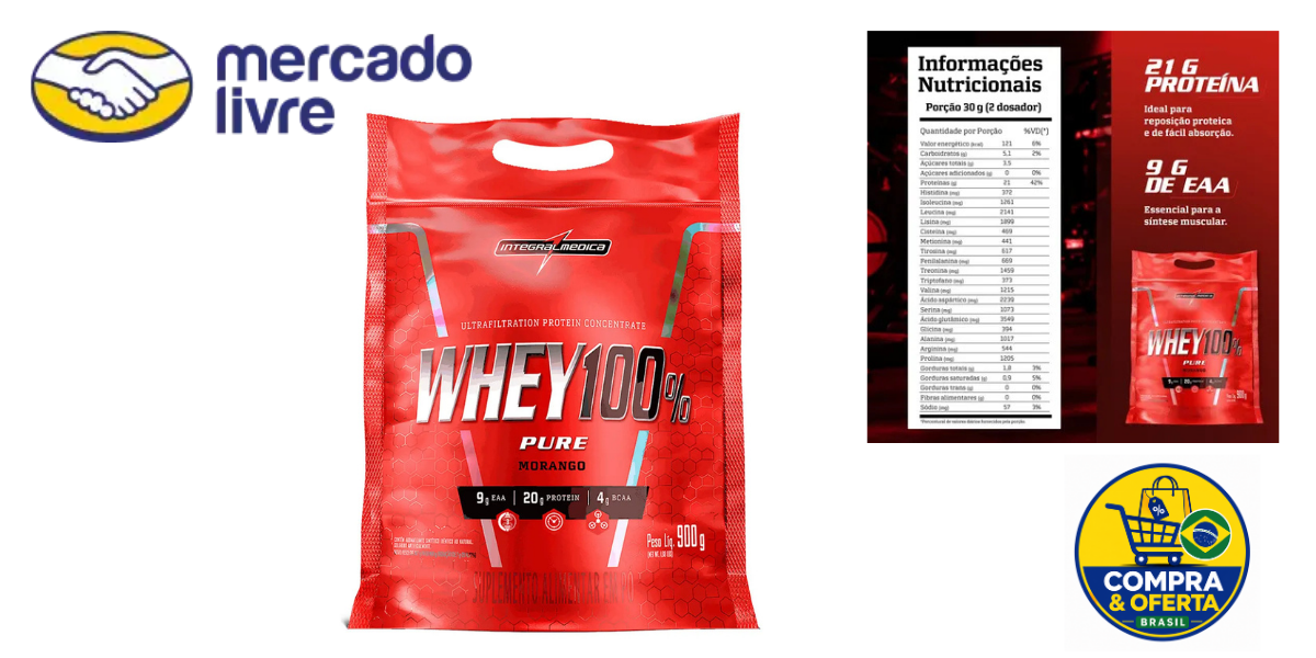 whey-100-pure-integralmedica-morango-900g-review